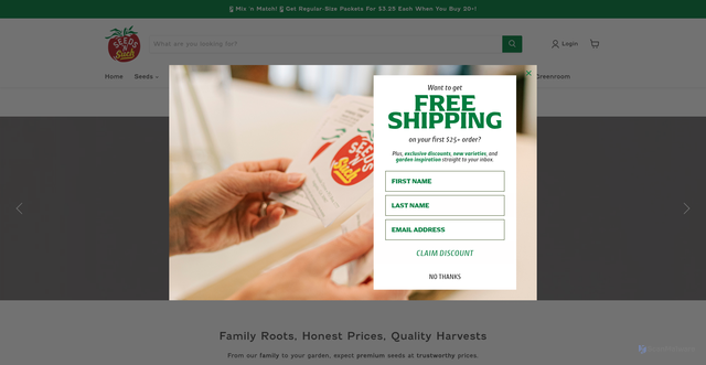 Security scan screenshot of https://seedsnsuch.com