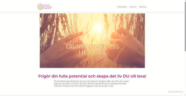 Security scan screenshot of https://divineonenesshealing.se
