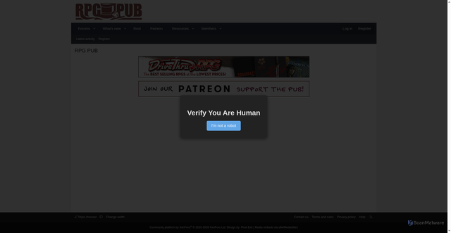 Security scan screenshot of https://www.rpgpub.com/threads/wrestling-shows-aew-impact-nwa-roh-and-others.3616/