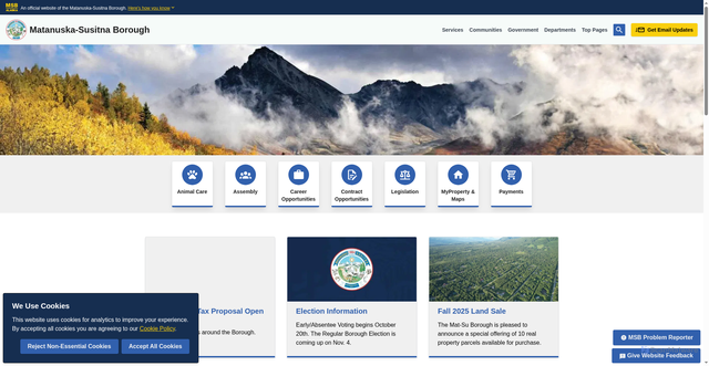 Security scan screenshot of https://matsu.gov/