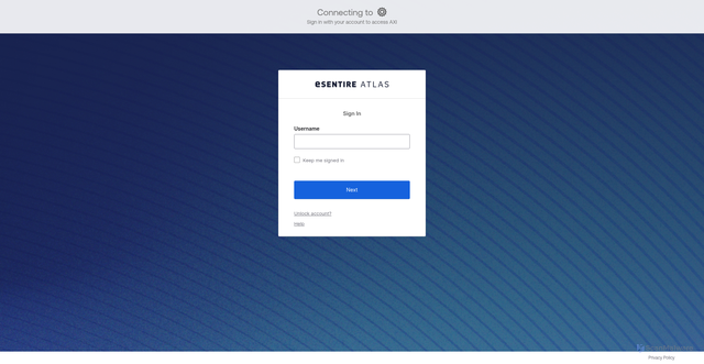 Security scan screenshot of https://andcbhs.esentire.services