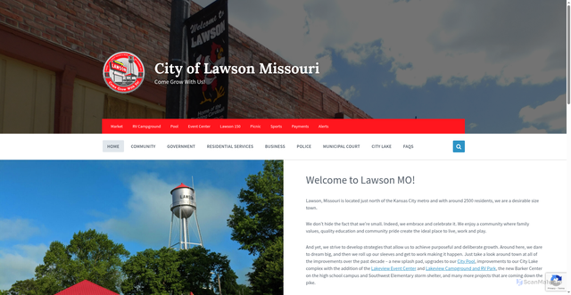 Security scan screenshot of https://lawsonmo.gov/