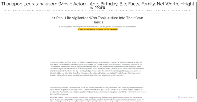 Security scan screenshot of https://wymoorgroupsitus-dpc3g2hkpvei.edgeone.app/11-real-life-vigilantes-who-took-justice-into-their-own-hands.html