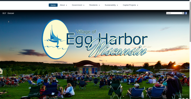Security scan screenshot of https://villageofeggharbor.gov/