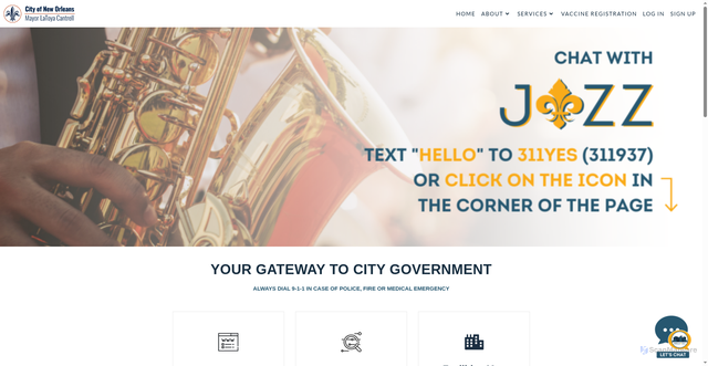 Security scan screenshot of https://nola311.org/