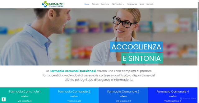 Security scan screenshot of https://www.farmcorsichesi.it