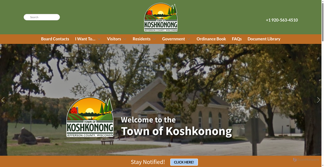 Security scan screenshot of https://koshkonongwi.gov/