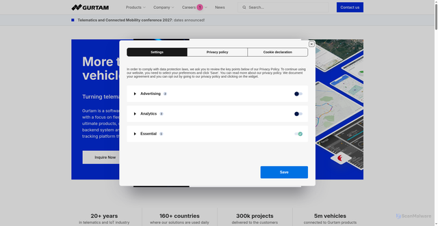 Security scan screenshot of api-prod.secureprivacy.ai