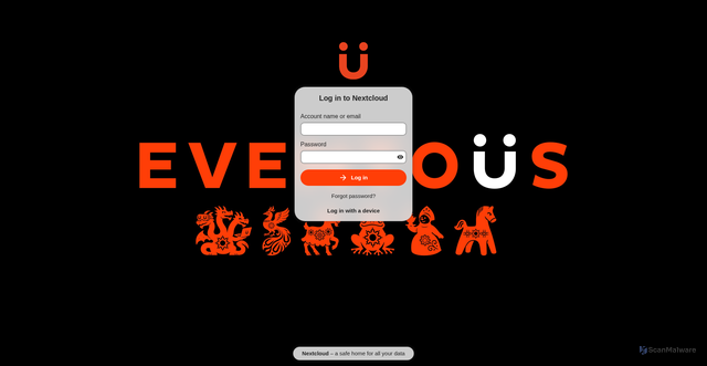 Security scan screenshot of https://eventous-platform.ru/login