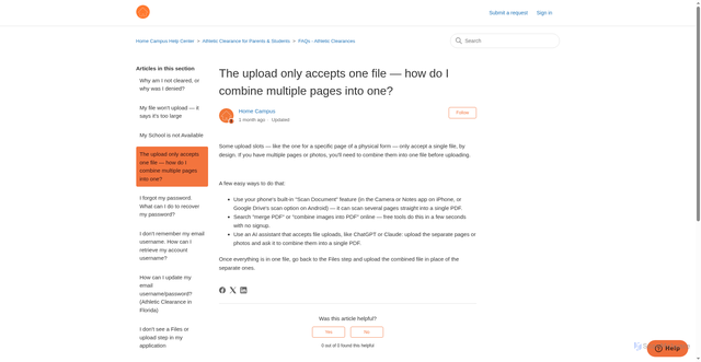 Security scan screenshot of https://homecampus.zendesk.com
