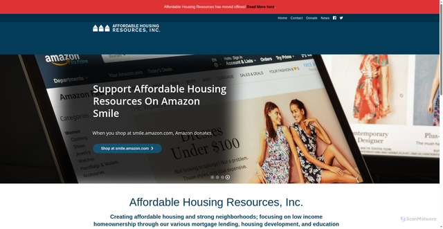 Security scan screenshot of https://ahrhousing.org/