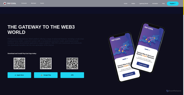 Security scan screenshot of https://pay.cool/