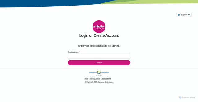 Security scan screenshot of https://member.ambetterhealth.com