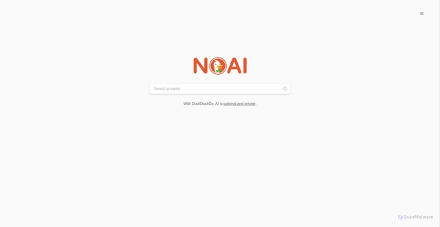 Security scan screenshot of https://noai.duckduckgo.com