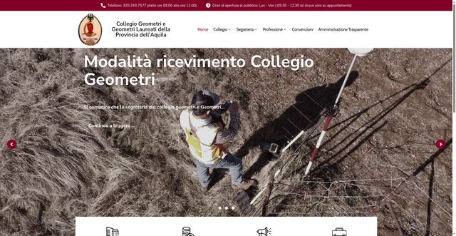 Security scan screenshot of https://www.collegiogeometri.aq.it