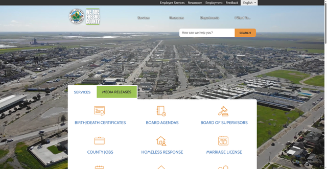 Security scan screenshot of https://www.fresnocountyca.gov/