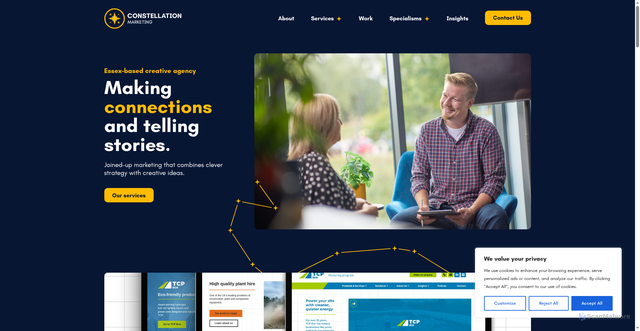 Security scan screenshot of https://constellationmarketing.co.uk