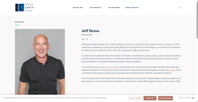 Security scan screenshot of https://www.bezosearthfund.org/who-we-are/our-people/jeff-bezos