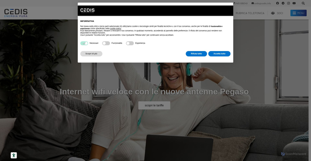Security scan screenshot of https://www.cedis.info/