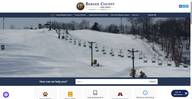 Security scan screenshot of https://bergencountynj.gov/