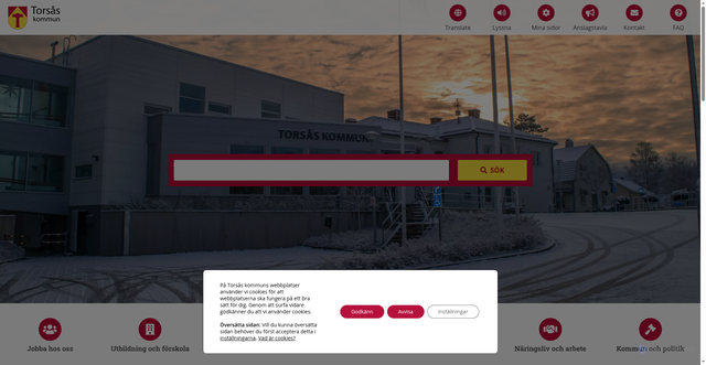 Security scan screenshot of https://www.torsas.se/