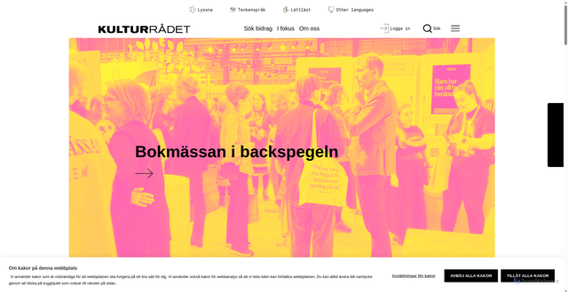 Security scan screenshot of https://www.kulturradet.se/