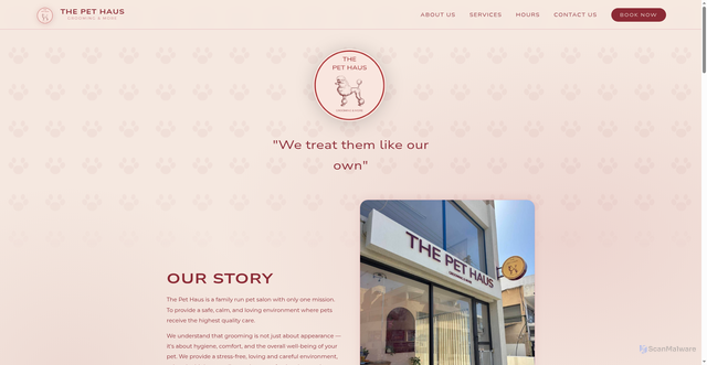 Security scan screenshot of https://thepethaus.net/