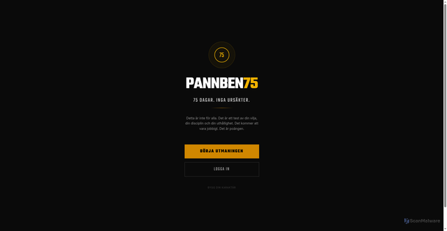 Security scan screenshot of https://Pannben75.se