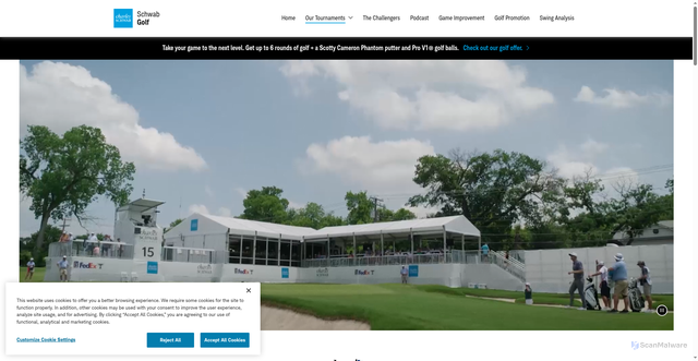 Security scan screenshot of https://content.schwab.com/web/retail/public/corporatesponsorships/schwab-challenge.html