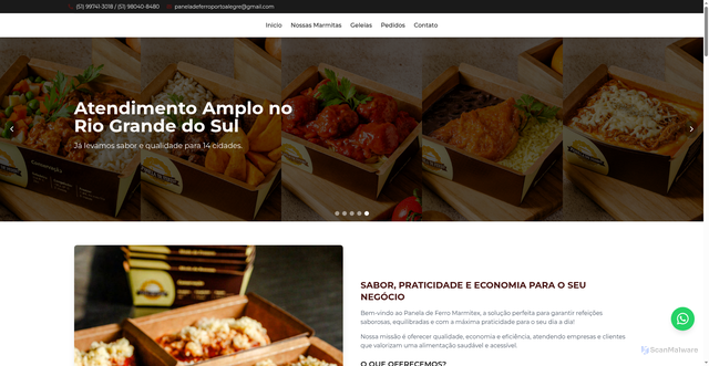 Security scan screenshot of http://paneladeferrors.com.br/