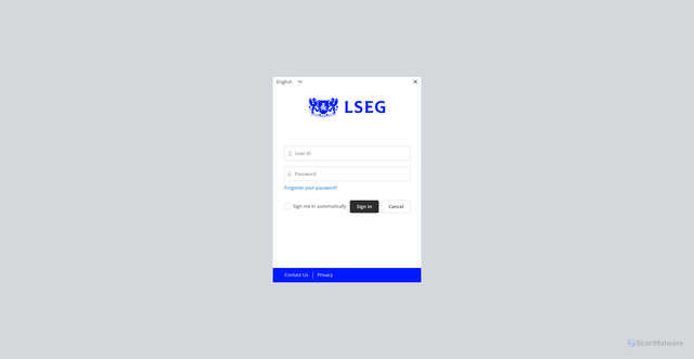 Security scan screenshot of https://amers1.identity.ciam.refinitiv.net