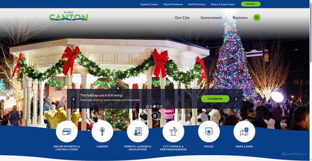Security scan screenshot of https://www.cantonga.gov/