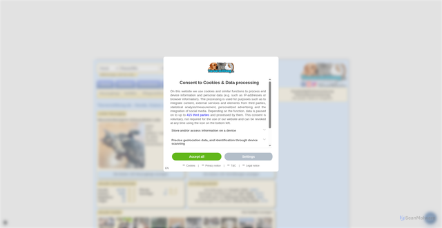 Security scan screenshot of https://www.tiervermittlung.de