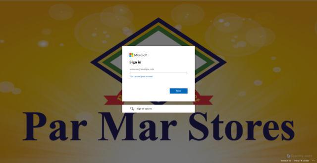 Security scan screenshot of https://pmoportal-my.sharepoint.com