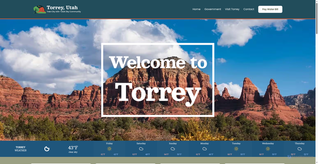 Security scan screenshot of https://www.torreyutah.gov/