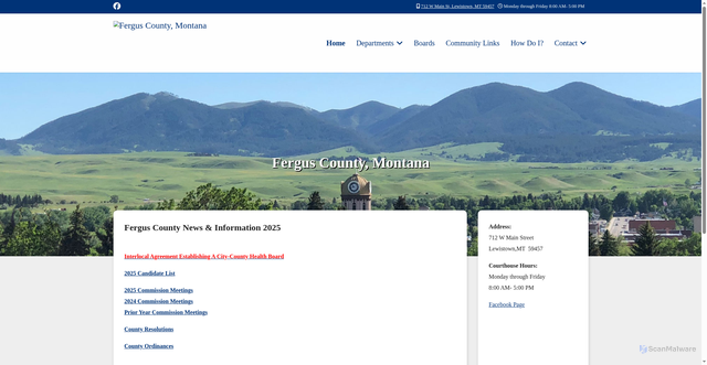Security scan screenshot of https://fergusmt.gov/