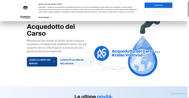 Security scan screenshot of https://ackv.it/
