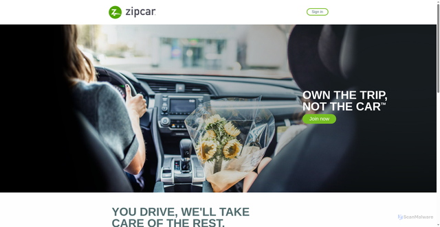 Security scan screenshot of https://zipcar.io