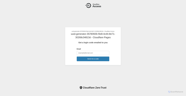 Security scan screenshot of https://uuid-generator-35783926-f3e8-4c44-8e71-30268c34813d.pages.dev/