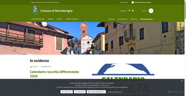 Security scan screenshot of https://www.comune.montalenghe.to.it