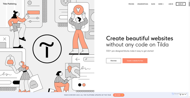 Security scan screenshot of https://tilda.ru