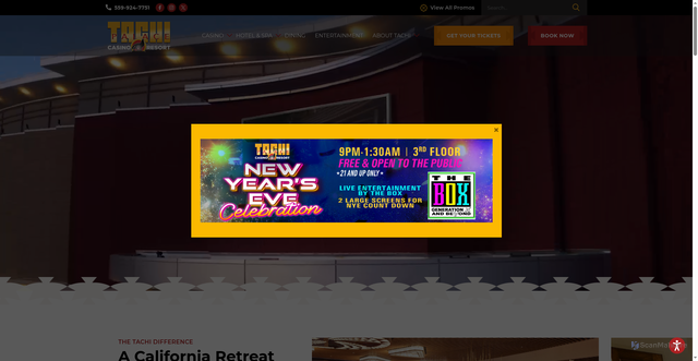 Security scan screenshot of https://www.tachipalace.com/