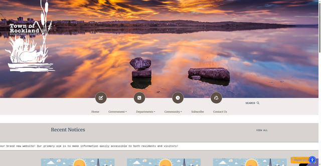 Security scan screenshot of https://townofrocklandmanitowoccountywi.gov/