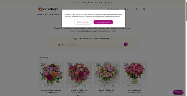 Security scan screenshot of https://www.euroflorist.se/kategori/blommor/populara-blommor?utm_campaign=28099934-SE_20251105_Fathers_Day_R_Discount_ALL&utm_source=hs_email&utm_medium=email&utm_content=388402177
