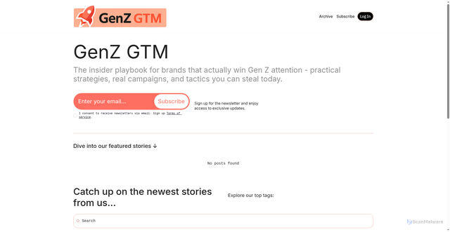 Security scan screenshot of https://genzgtm.com/