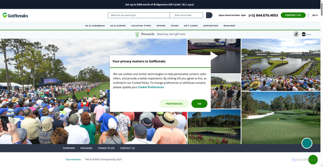 Security scan screenshot of https://www.golfbreaks.com/en-us/tournaments/the-players-championship/