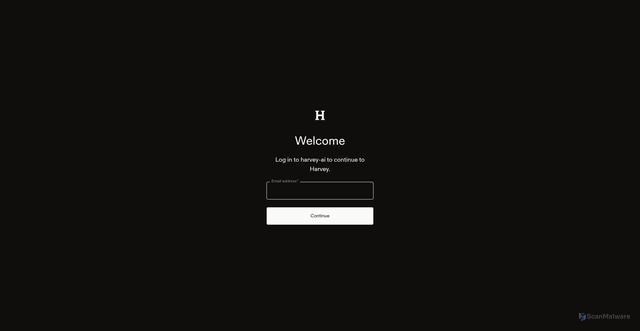 Security scan screenshot of https://app.harvey.ai