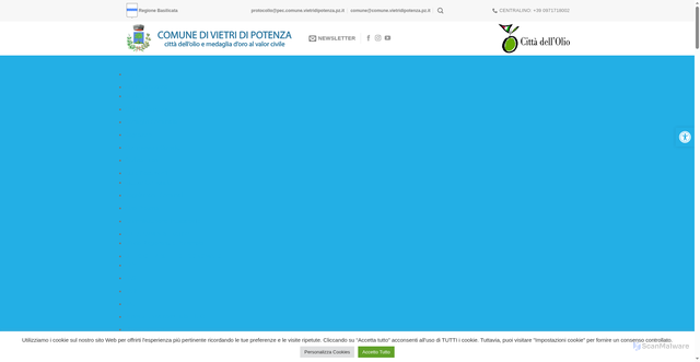 Security scan screenshot of https://www.comune.vietridipotenza.pz.it/