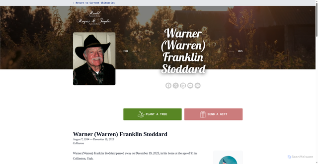 Security scan screenshot of https://www.ruddfuneralhome.com/obituaries/warner-warren-stoddard