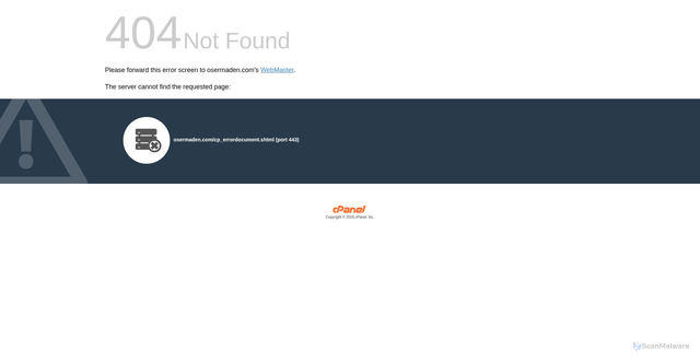 Security scan screenshot of http://osermaden.com/sitemap.html